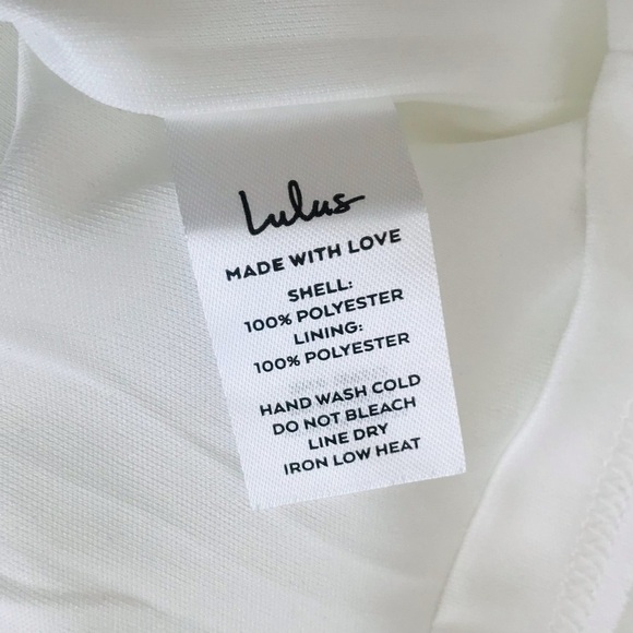 New! Lulus Romantic Allure White Satin Wedding Bridal Mini Dress - Picture 11 of 11